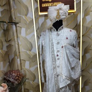 Step into Royalty with Fenzi’s Regal Pearl Sherwani