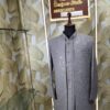 Elegant grey embroidered sherwani