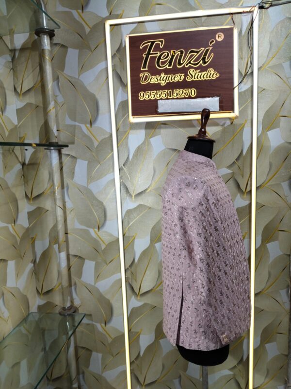 Light Pink Embroidered Jodhpuri