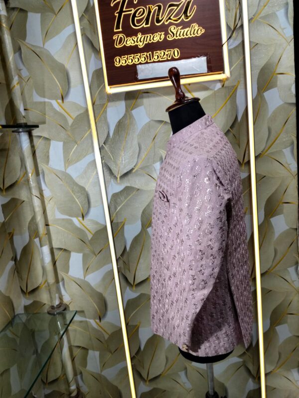 Light Pink Embroidered Jodhpuri