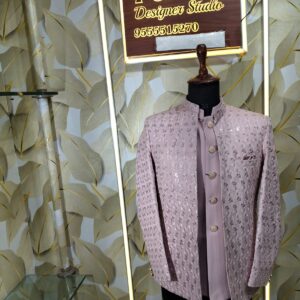 Light Pink Embroidered Jodhpuri