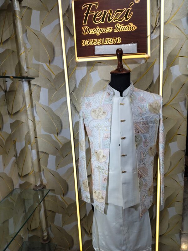 Pastel Regal Embroidered Jodhpuri Set