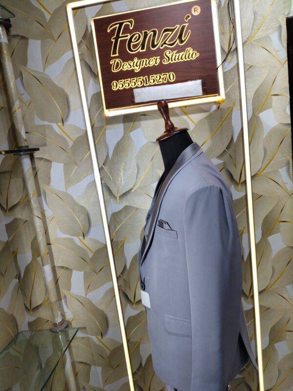 “Step into sophistication with the Platinum Grey 3-Piece Suit — crafted for men who define elegance with every step.”