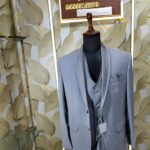 “Step into sophistication with the Platinum Grey 3-Piece Suit — crafted for men who define elegance with every step.”